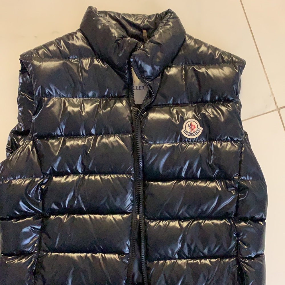 Moncler Ghany Shiny Quilted Puffer Vest